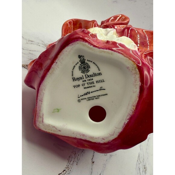 Royal Doulton HN1834 Top Of The Hill 8" Tall England 1937 Limited Vintage - Picture 6 of 11